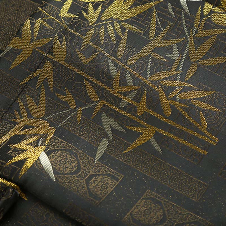 Buddha Stonesゴールデンバンブージャカードフロッグボタン長袖メンズジャケット（ポケット付き） - image 9