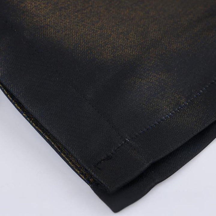 Buddha Stonesゴールデンデザートブルーフラワー カエルボタン 長袖 メンズジャケット ポケット付き - image 10