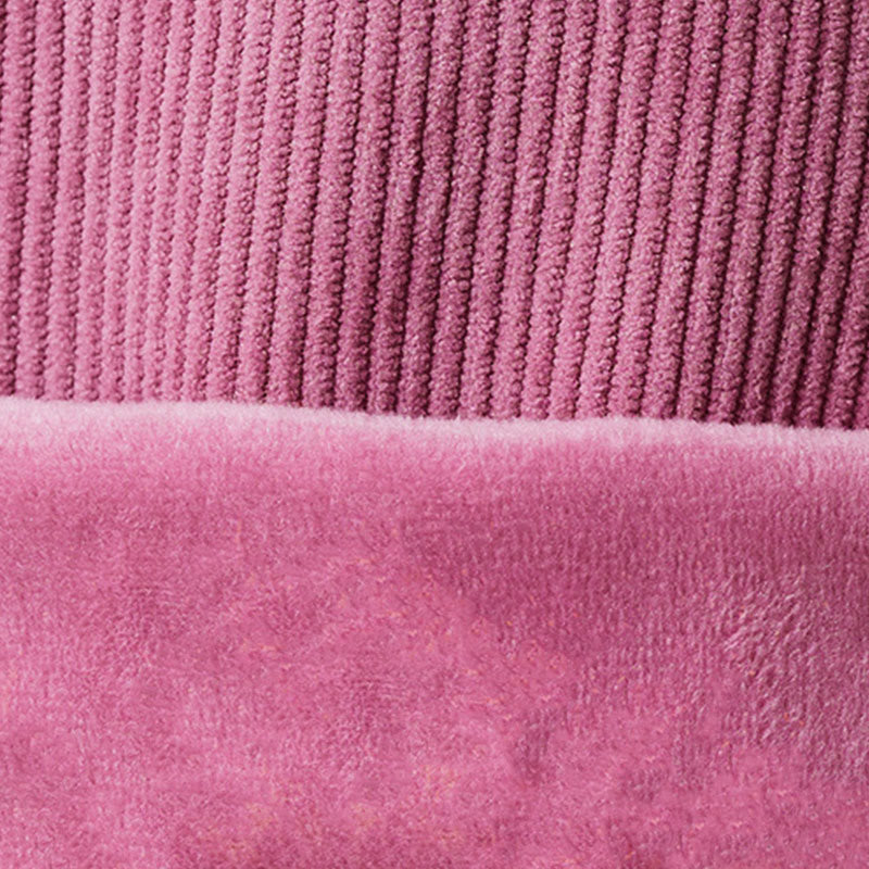 Buddha Stones冬用 レディース ワイドレッグ コーデュロイ コットン サーマル フリース裏地 ポケット付きパンツ - image 6