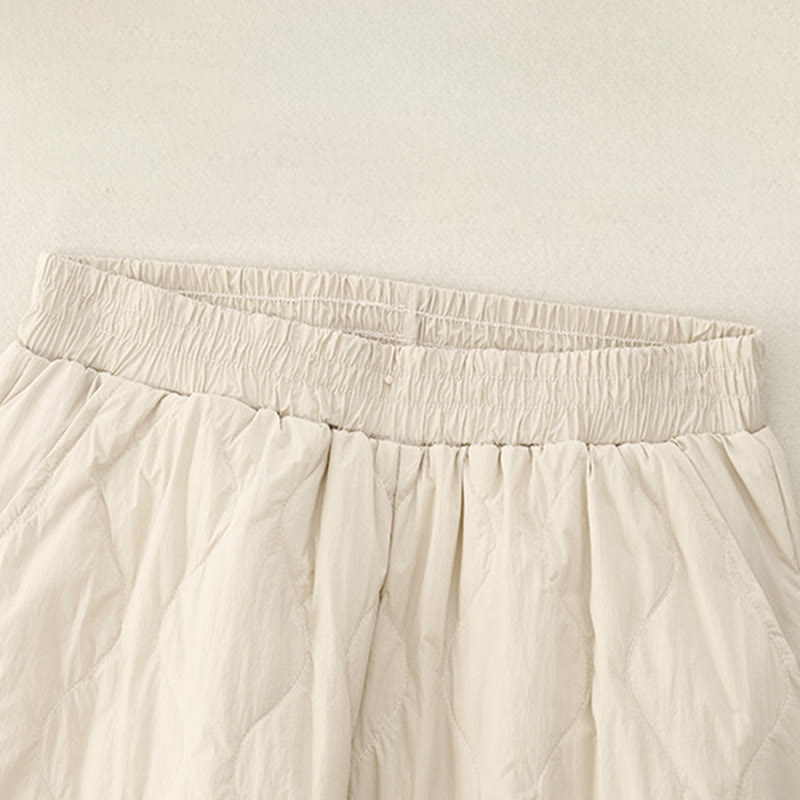 Buddha Stones冬用 無地 レディース コットン サーマルパンツ ポケット付き - image 2