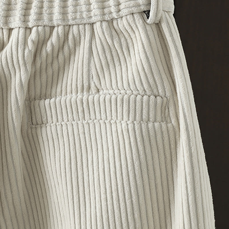 Buddha Stonesレディース 冬用 無地 コーデュロイ コットン ハイウエスト フリース裏地 ハーレムパンツ ポケット付き - image 5