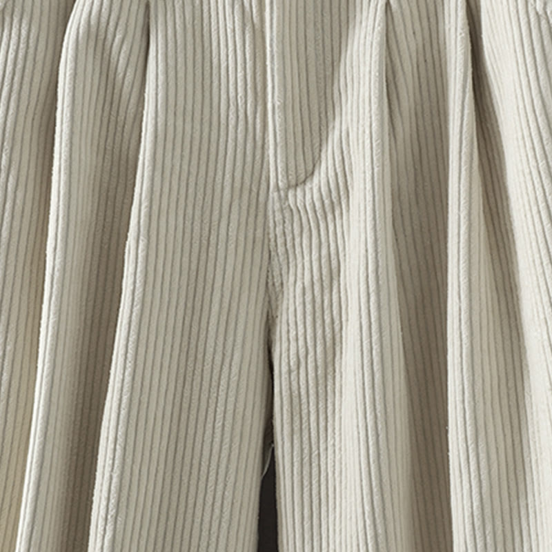 Buddha Stonesレディース 冬用 無地 コーデュロイ コットン ハイウエスト フリース裏地 ハーレムパンツ ポケット付き - image 6