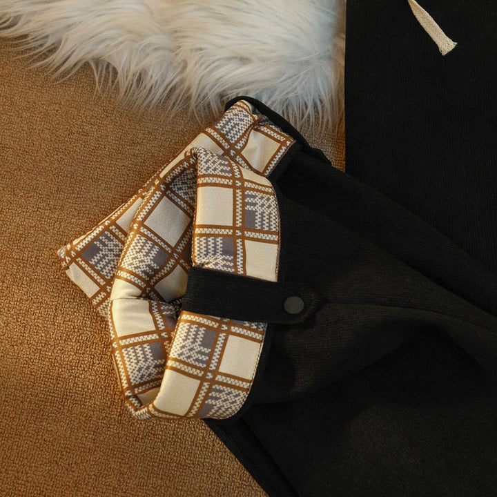 Buddha Stonesレディース パッチワーク コットン コーデュロイ フリース裏地 ワイドレッグパンツ ポケット付き - image 22