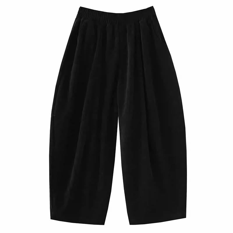 Buddha Stonesレディース 秋冬 パッチワーク 無地 コーデュロイ ハーレムパンツ ポケット付き - image 25