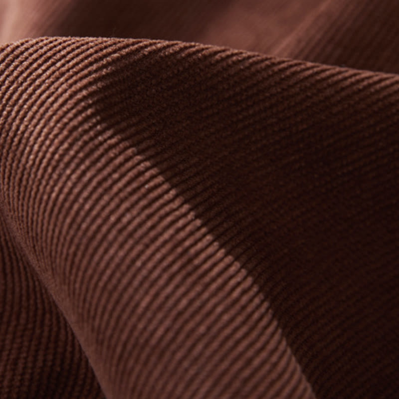 Buddha Stones刺繍花柄レースアップデザイン長袖ミディドレス（ポケット付き） - image 2