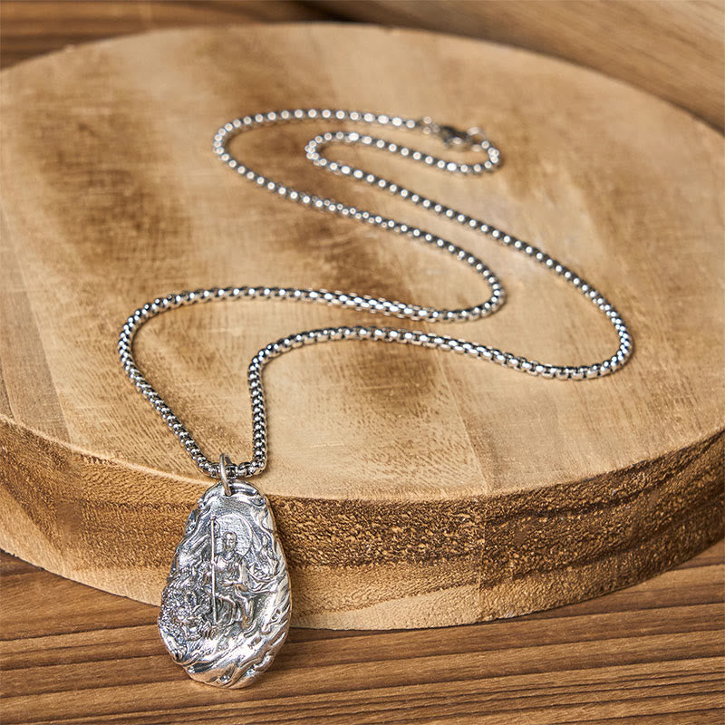 Buddha Stones 銅製地蔵菩薩慈悲ペンダントネックレス - image 8