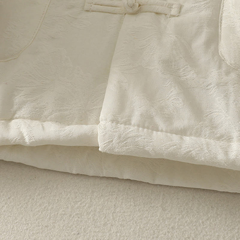 Buddha Stonesレディース 無地 フロッグボタンデザイン 長袖 コットンジャケット ポケット付き - image 14