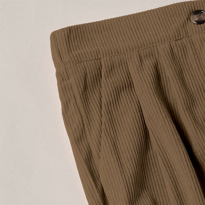 Buddha Stonesカジュアルコーデュロイストレートレッグレディースパンツ（ポケット付き） - image 4