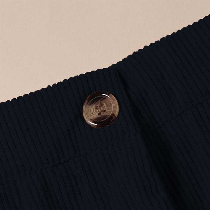 Buddha Stonesカジュアルコーデュロイストレートレッグレディースパンツ（ポケット付き） - image 10