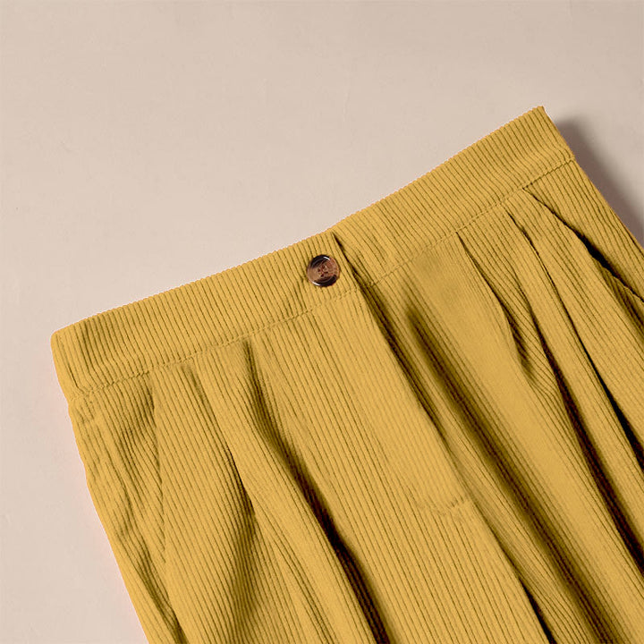 Buddha Stonesカジュアルコーデュロイストレートレッグレディースパンツ（ポケット付き） - image 26