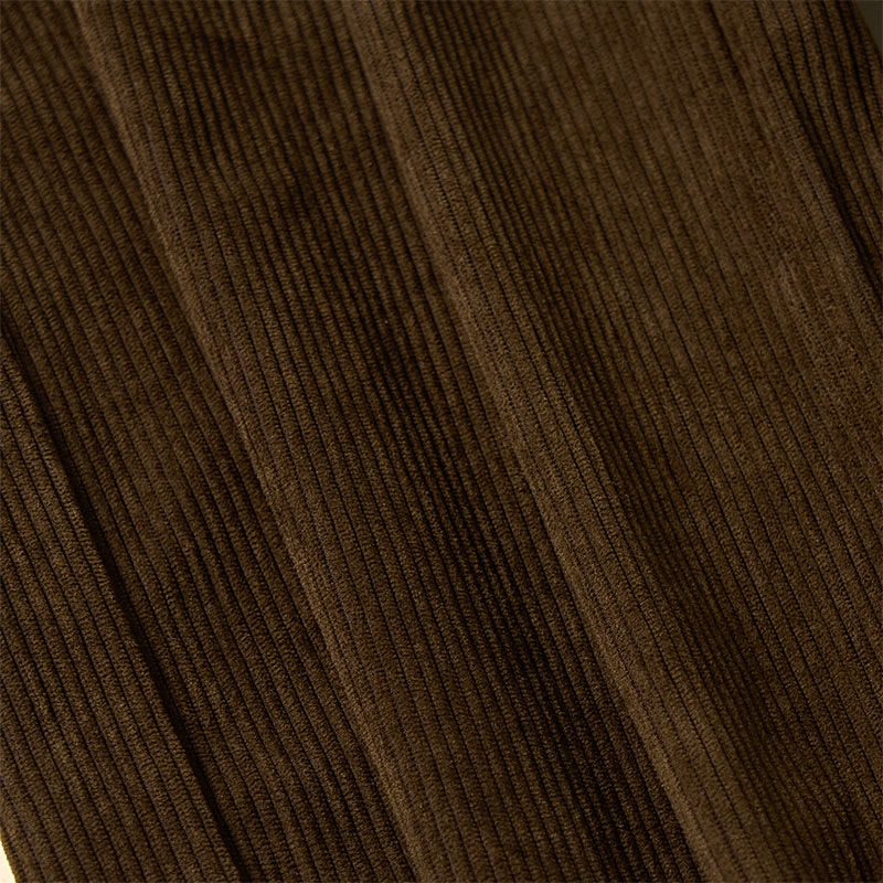 Buddha Stonesプレーンコーデュロイポリエステルレディースボタンワイドレッグパンツ（ポケット付き） - image 6