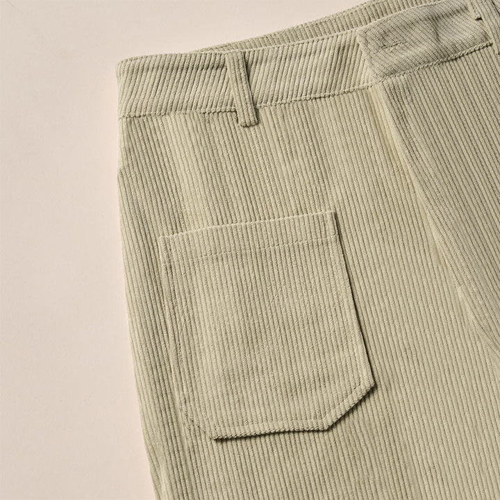 Buddha Stonesプレーンコーデュロイポリエステルレディースボタンワイドレッグパンツ（ポケット付き） - image 11