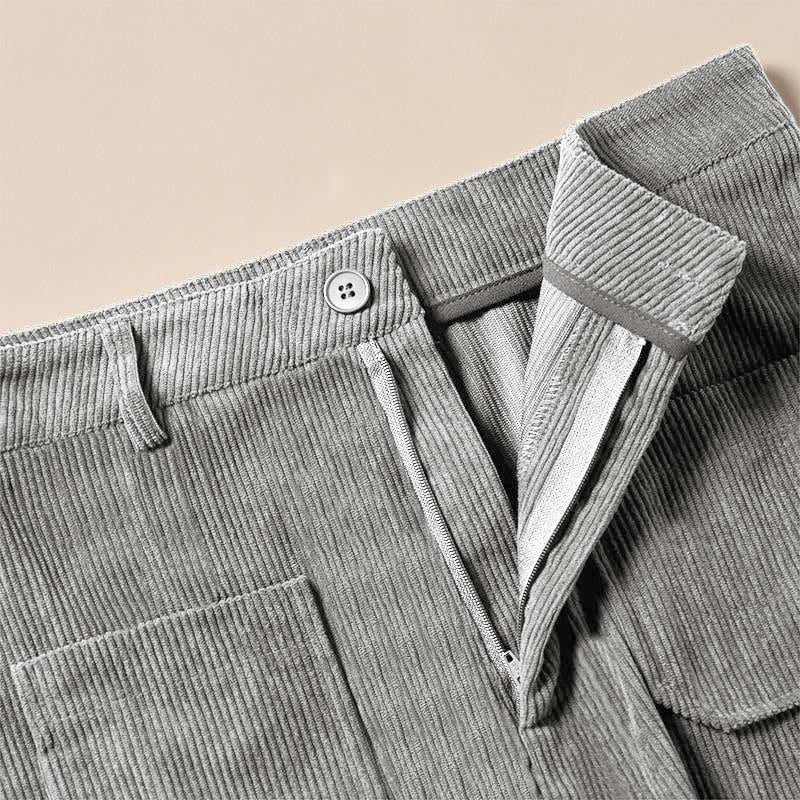 Buddha Stonesプレーンコーデュロイポリエステルレディースボタンワイドレッグパンツ（ポケット付き） - image 17