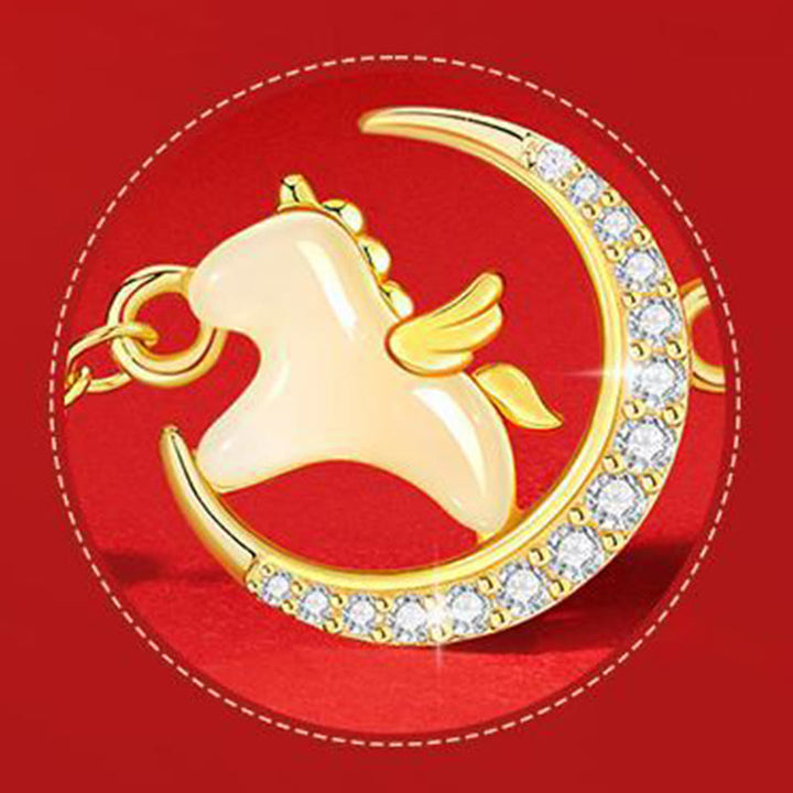 Buddha Stones和田翡翠 午年 925スターリングシルバー ジルコン 豊穣 レッドロープブレスレット - image 9