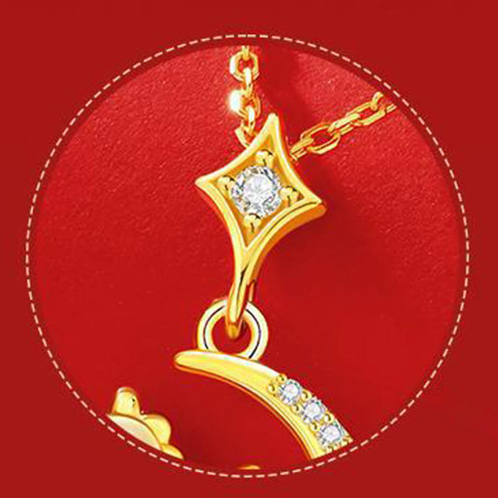 Buddha Stones馬年 925 スターリングシルバー 和田翡翠 ジルコン 豊穣 ペンダントネックレス - image 9