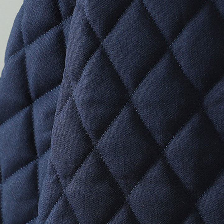 Buddha Stonesエスニック フロッグボタン パッチワーク レディース 厚手コットン 長袖ジャケット ポケット付き - image 4