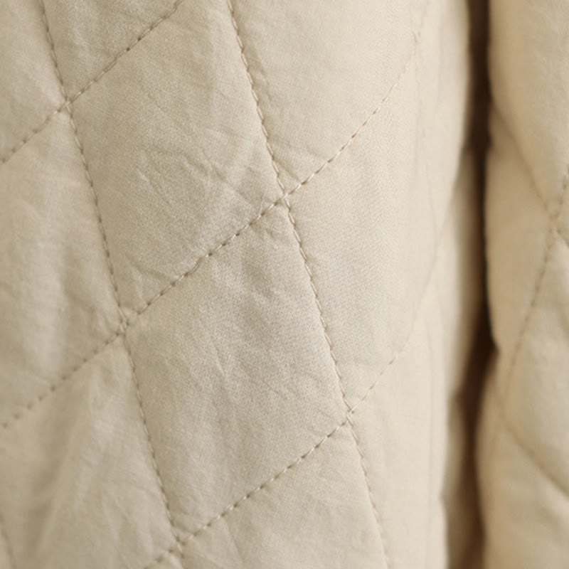 Buddha Stonesレディース 冬用 長袖 スタンドカラー フロッグボタン コットンパッド入り ポケット付きジャケット - image 21