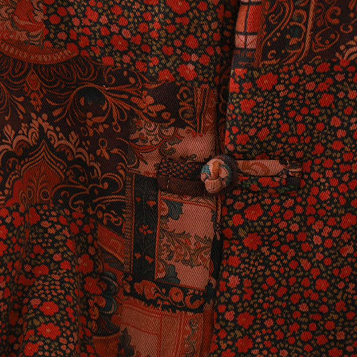 Buddha Stonesレディース エスニックフローラル 長袖 フロッグボタン コットン サーマルジャケット - image 8