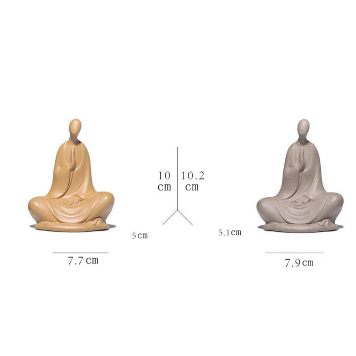 Buddha Stones無形の仏祈り 陶器 禅 室内装飾 5*2.5*5.3cm - image 14