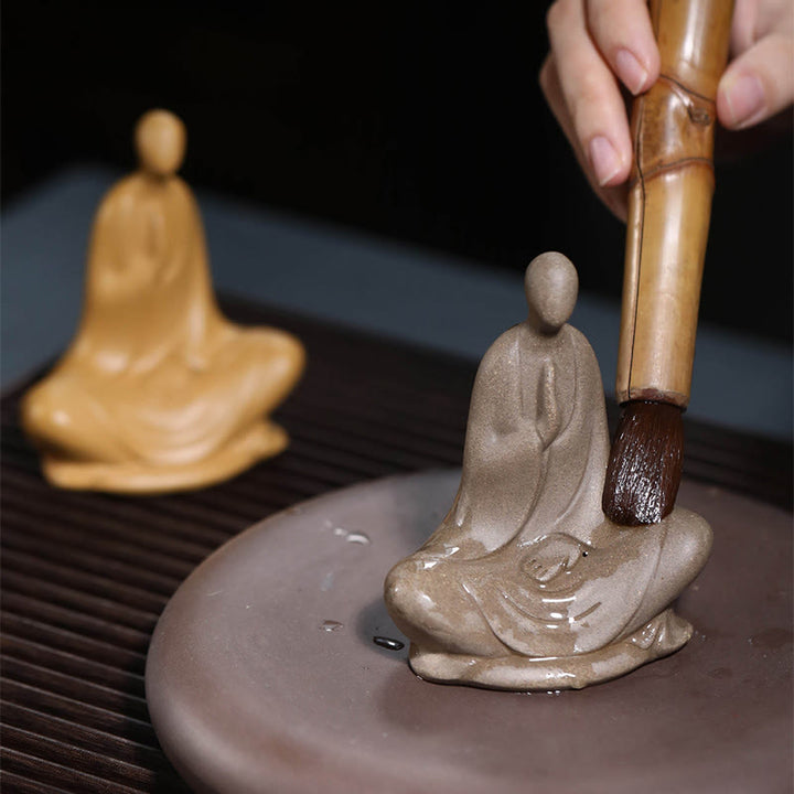 Buddha Stones無形の仏祈り 陶器 禅 室内装飾 5*2.5*5.3cm - image 11