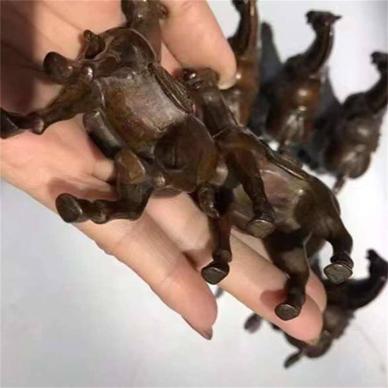 Buddha Stones古代馬年 合金製 ホームデコレーション 7.5*2.6*7 cm - image 2