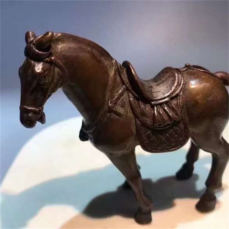 Buddha Stones古代馬年 合金製 ホームデコレーション 7.5*2.6*7 cm - image 1