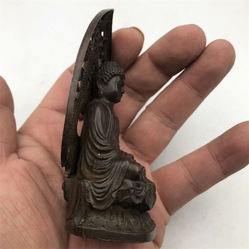 Buddha Stones如来仏 合金像 禅 家の装飾 9*4.5 cm - image 1
