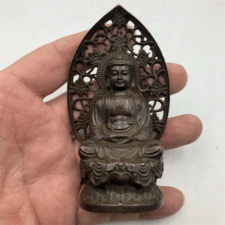 Buddha Stones如来仏 合金像 禅 家の装飾 9*4.5 cm - 仏像 9×4.5 cm - image 0
