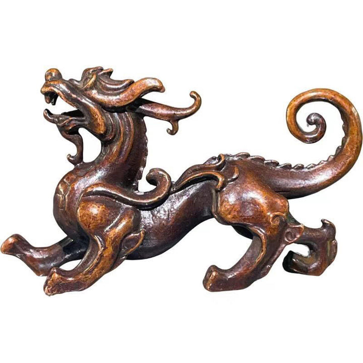 Buddha Stones風水 小型 貔貅 合金 富と幸運 装飾 9.2*2.4*5.2 cm - image 10