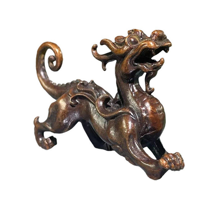 Buddha Stones風水 小型 貔貅 合金 富と幸運 装飾 9.2*2.4*5.2 cm - image 12
