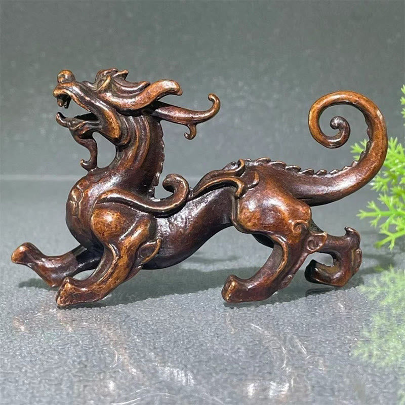 Buddha Stones風水 小型 貔貅 合金 富と幸運 装飾 9.2*2.4*5.2 cm - image 9