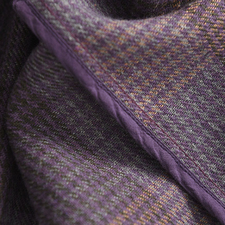 Buddha Stonesレディース 冬用 チェック柄 コットン サーマル 7-8丈 スカート ポケット付き - image 9