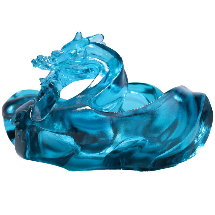 Buddha Stones手作り ブルードラゴン リュウリ クリスタルアートピース成就ホームオフィス デコレーション - image 7