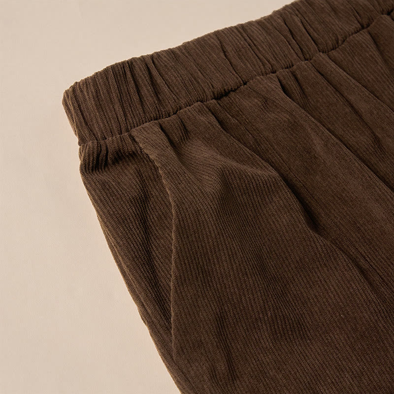 Buddha Stonesレディース 通勤用 ピュアカラー コーデュロイパンツ ポケット付き - image 6