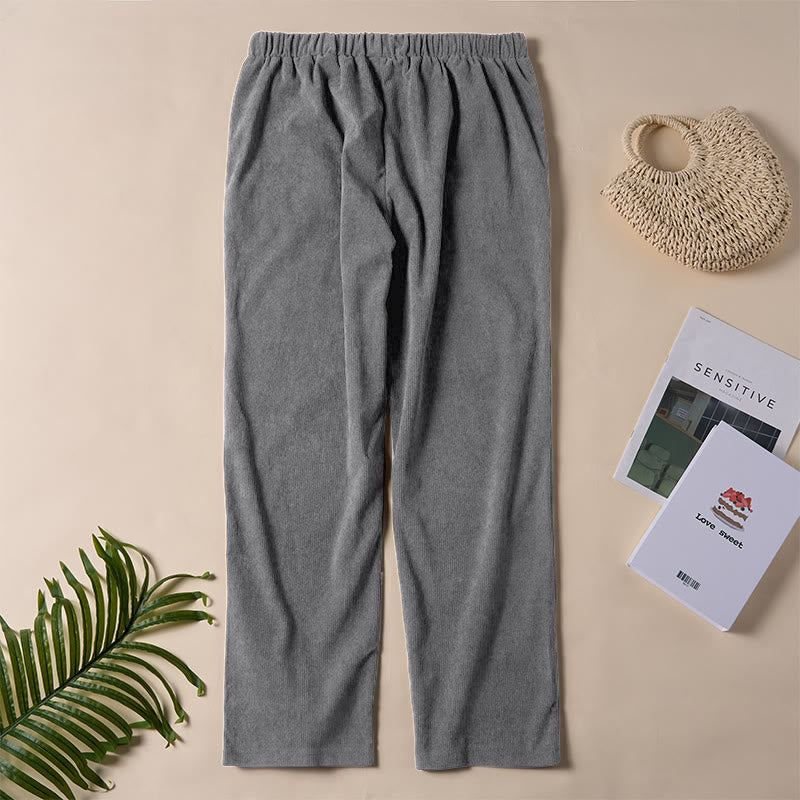 Buddha Stonesレディース 通勤用 ピュアカラー コーデュロイパンツ ポケット付き - image 19