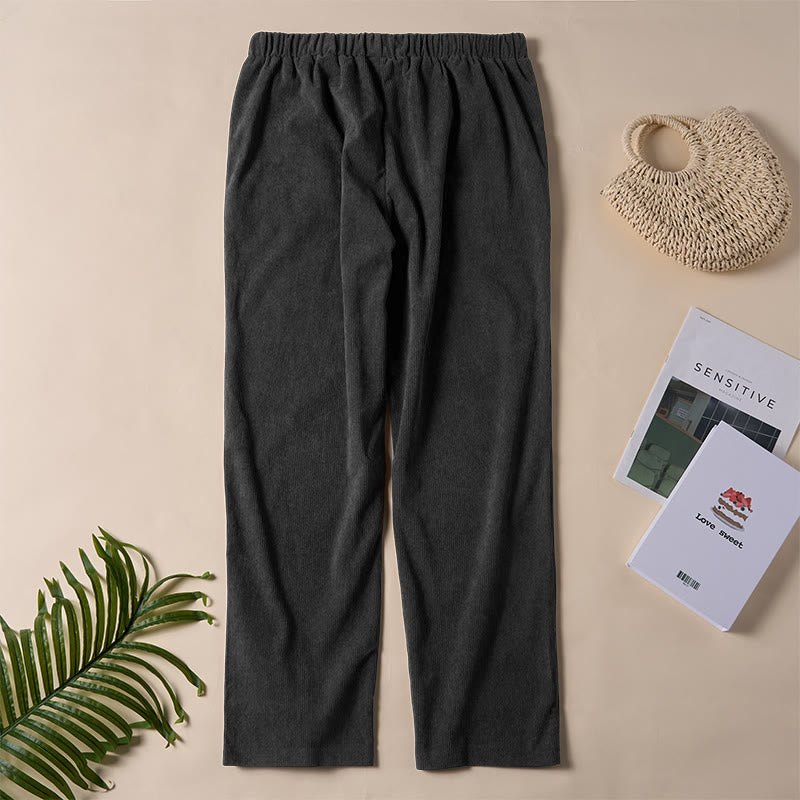 Buddha Stonesレディース 通勤用 ピュアカラー コーデュロイパンツ ポケット付き - image 16