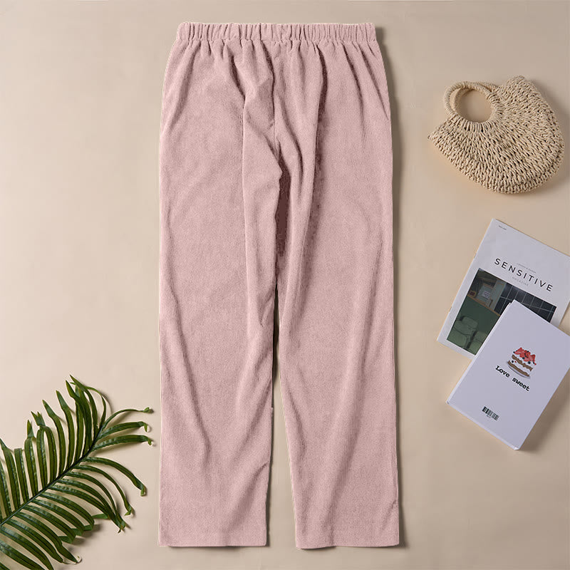 Buddha Stonesレディース 通勤用 ピュアカラー コーデュロイパンツ ポケット付き - image 26