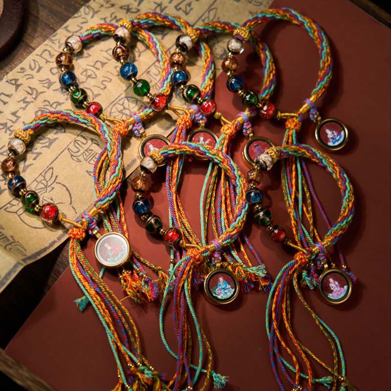 Buddha Stonesタンカ十二支誕生仏辰砂良縁祈願紐ブレスレット - image 30