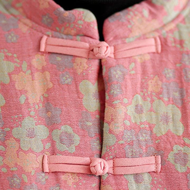 Buddha Stonesレディース 冬用 厚手コットン 花柄 長袖 ジャケット ポケット付き - image 13