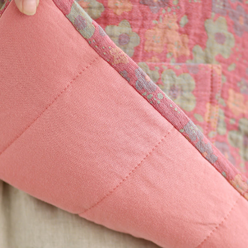 Buddha Stonesレディース 冬用 厚手コットン 花柄 長袖 ジャケット ポケット付き - image 16