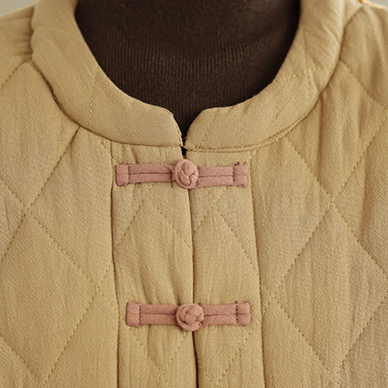 Buddha Stonesレディース 無地 コットンパッド 太極拳 禅 長袖 ジャケット ポケット付き - image 12