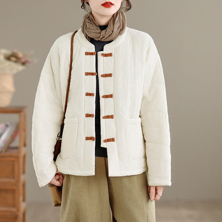 Buddha Stonesレディース 無地 コットンパッド 太極拳 禅 長袖 ジャケット ポケット付き - image 20