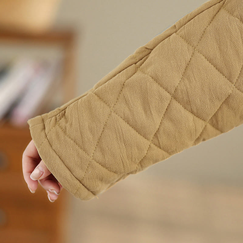 Buddha Stonesレディース 無地 コットンパッド 太極拳 禅 長袖 ジャケット ポケット付き - image 13