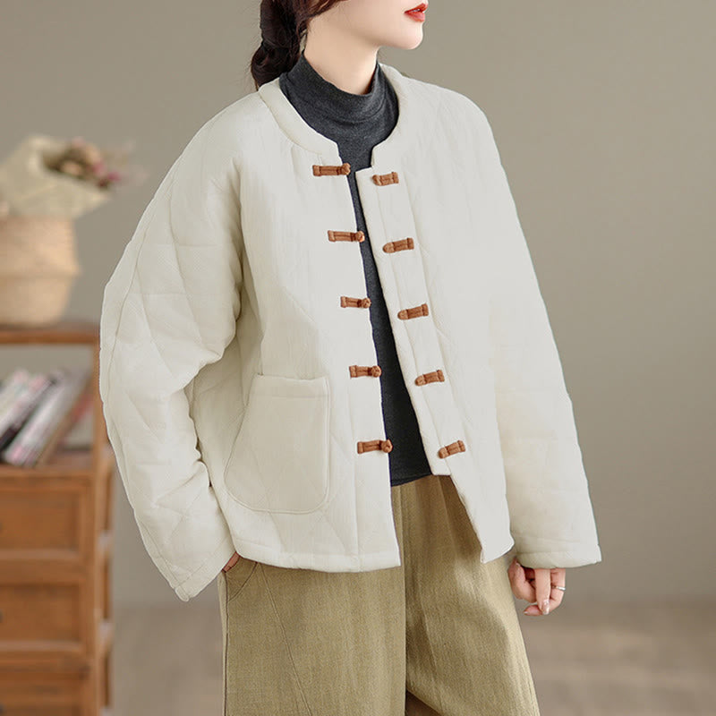 Buddha Stonesレディース 無地 コットンパッド 太極拳 禅 長袖 ジャケット ポケット付き - image 21