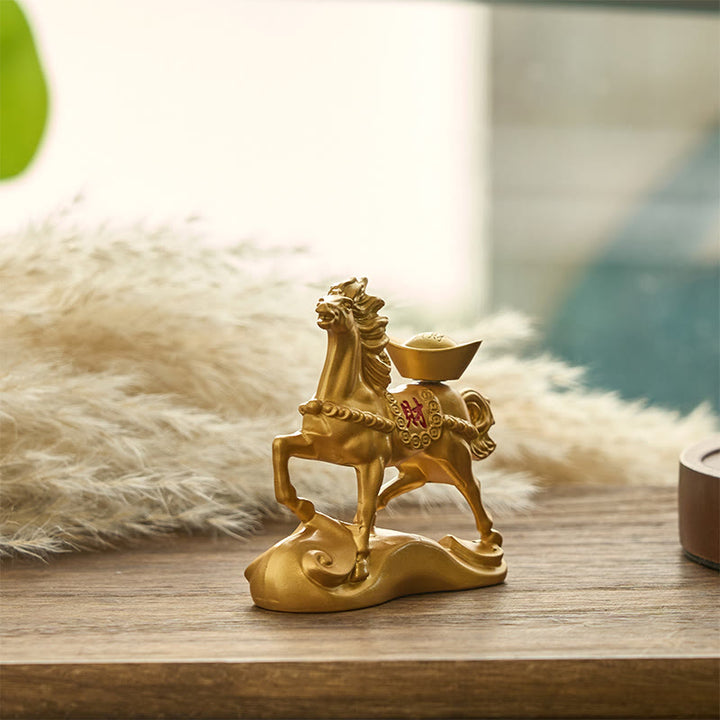 Buddha Stones中国の干支 午年幸運繁栄豊かさ家の装飾 - image 7