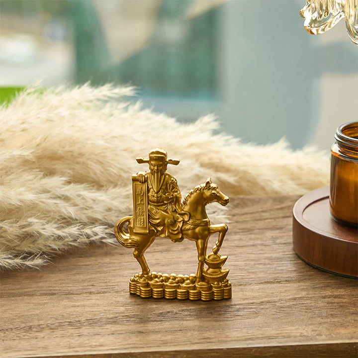 Buddha Stones「今すぐ金持ちになろう」馬年富の神インゴット豊かさ合金ホームデコレーション - image 2