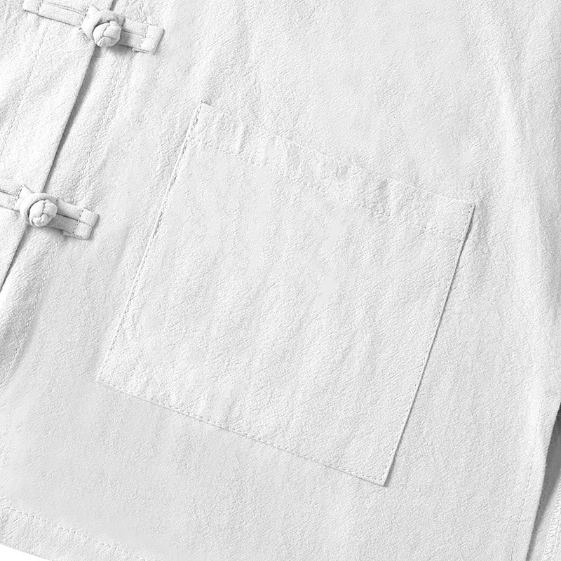 Buddha Stonesエスニック フロッグボタン 長袖 スタンドカラー レディース コットンシャツ ポケット付き - image 13