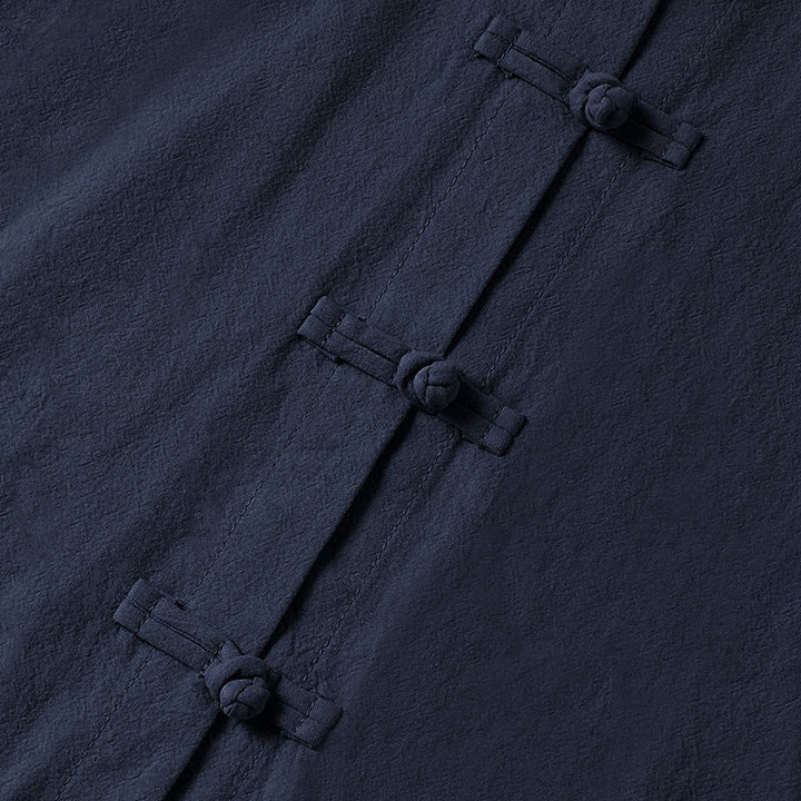 Buddha Stonesエスニック フロッグボタン 長袖 スタンドカラー レディース コットンシャツ ポケット付き - image 26