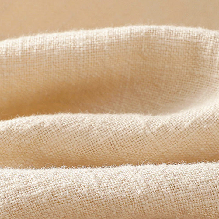 Buddha Stonesカラーコントラストデザイン 中国風フロッグボタン長袖レディースリネンシャツ - image 15