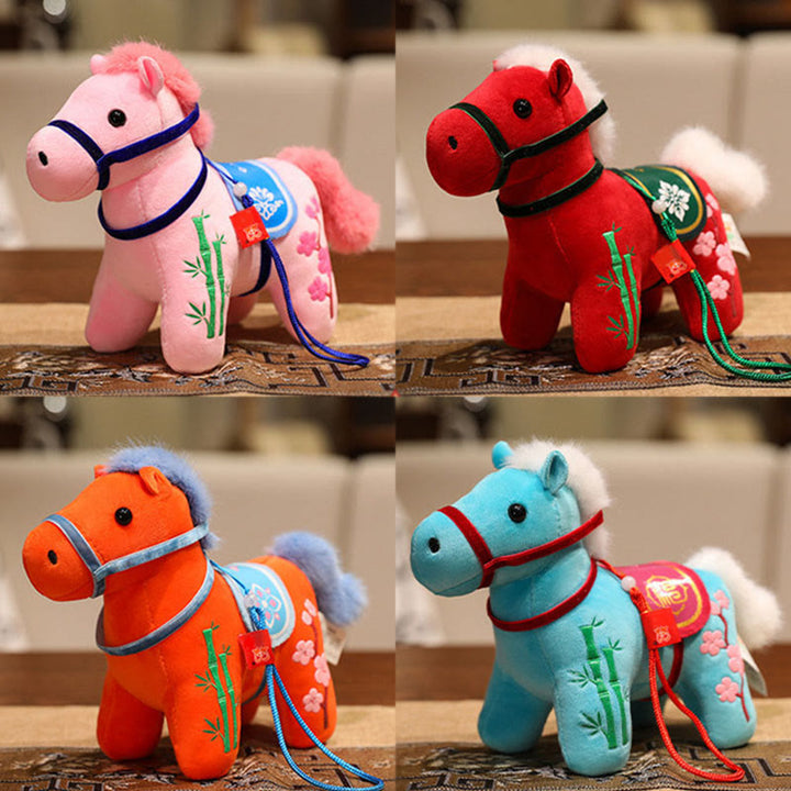 Buddha Stones馬年 竹製 龍 蓮華 鳳凰 ぬいぐるみ ホームデコレーション - image 25